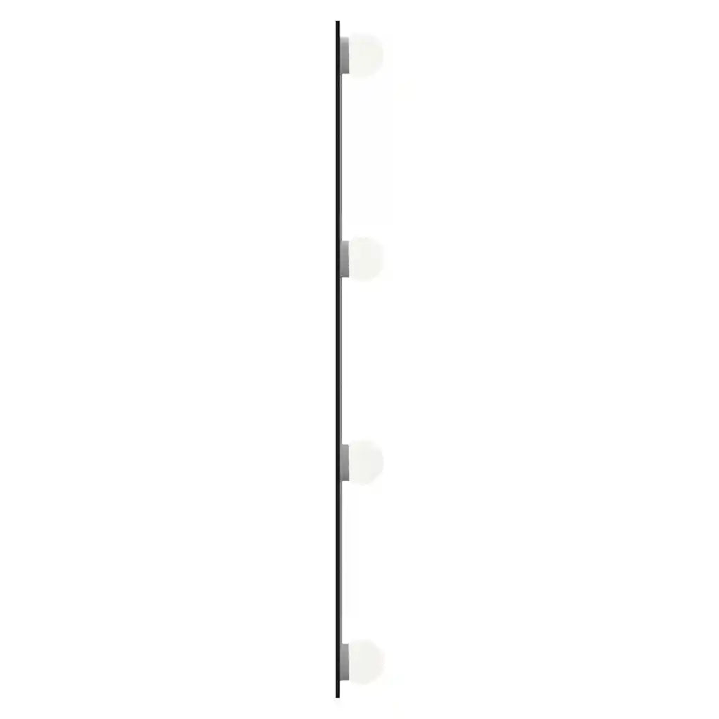 Specchio da Parete con Luci LED 50x60 cm Vetro Rettangolare