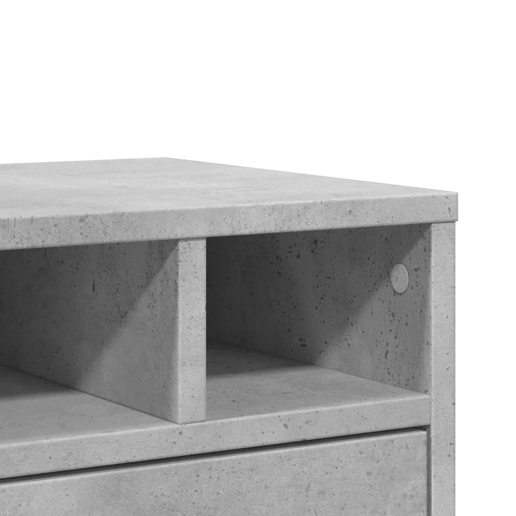 Supporto per stampante tavolo mobile per ufficio 40 x 32 x 22,5 cm legno ingegnerizzato grigio 02_0044731
