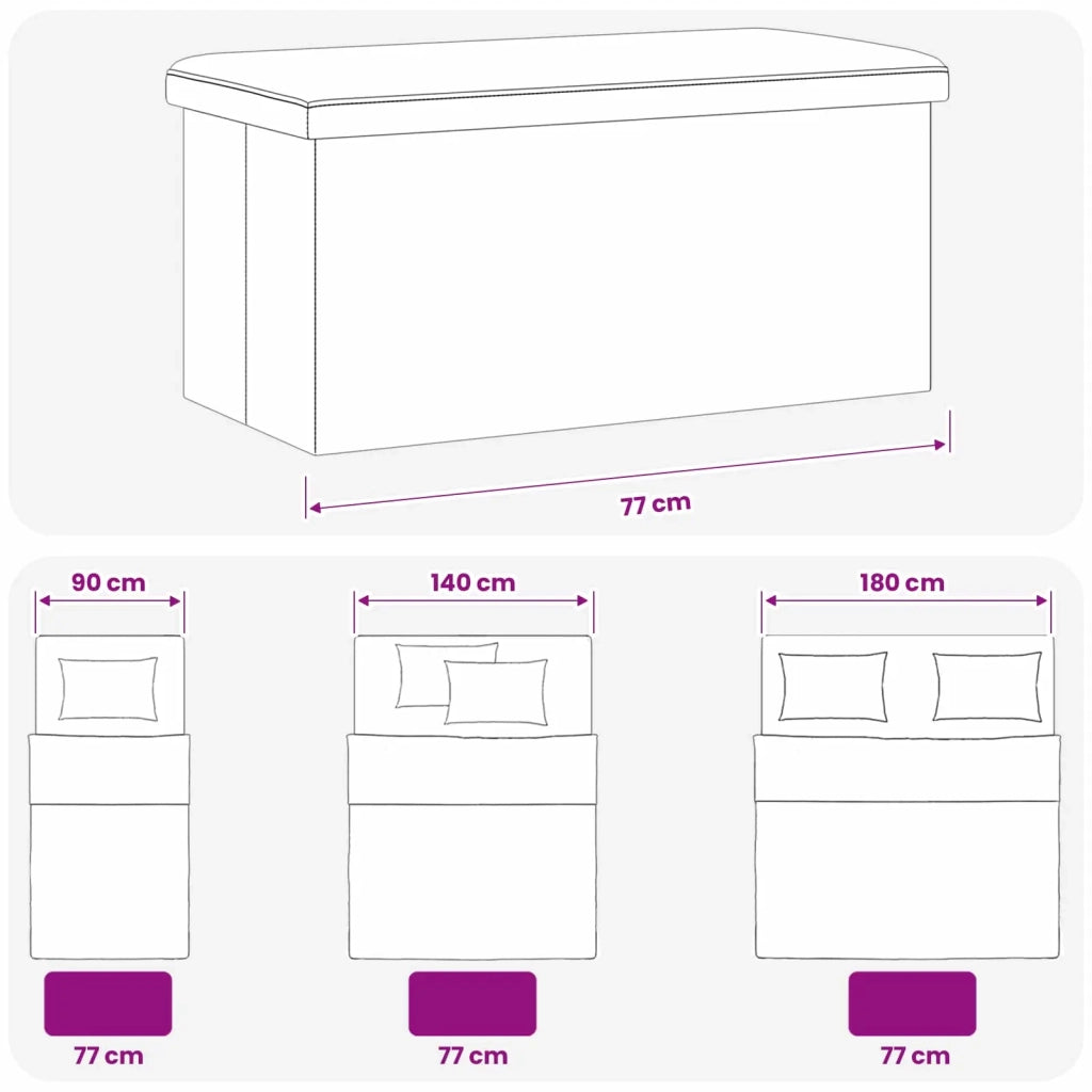 Panchina di stoccaggio pieghevole Marrone PVC 42045235