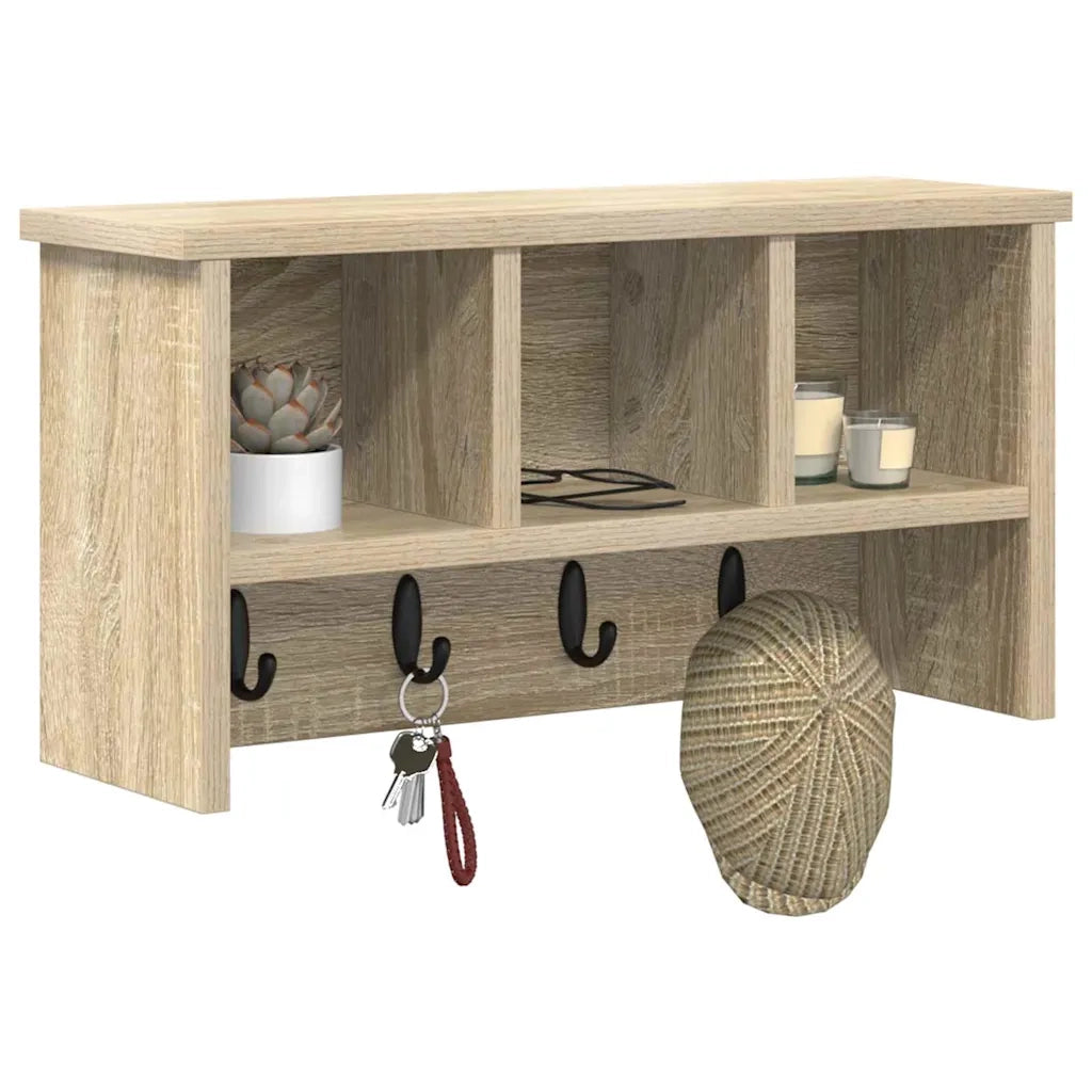 Appendiabiti a muro Rovere Sonoma 50 x 16 x 26 cm CFW5410493