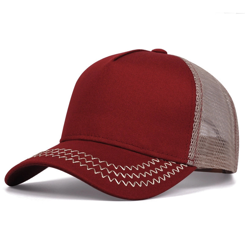 Cappellino da baseball da camionista rosso