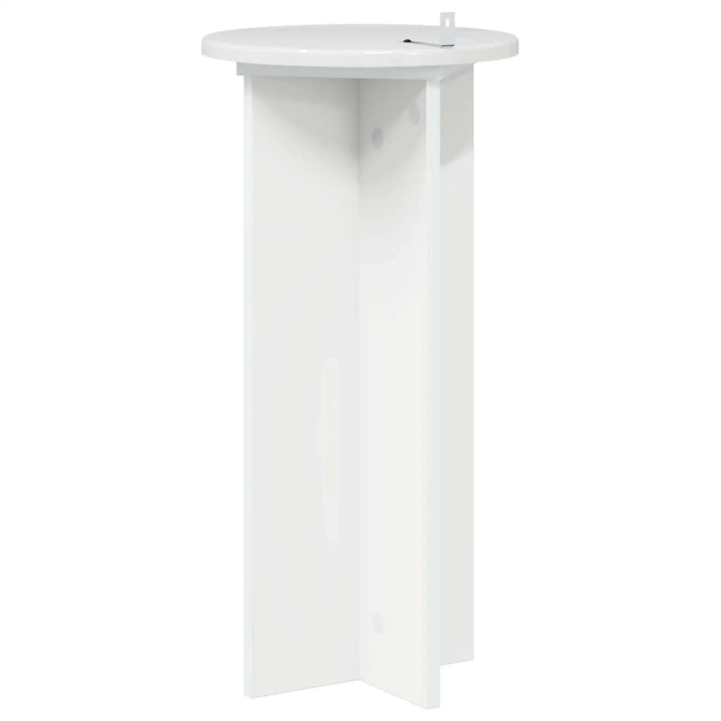 Supporto per piante 2 pcs Bianco Lucido 29,5 x 29,5 x 60 cm 899721