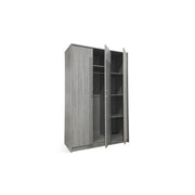 Armadio REY – 3 porte – 120×180 cm – Legno grigio chiaro – Stile scandinavo
