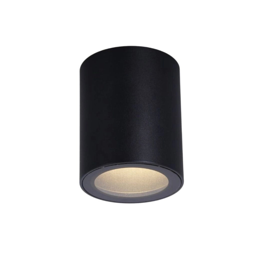 Spot plafoniera nera tonda GU10 IP44 Rabalux Koven