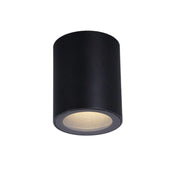 Spot plafoniera nera tonda GU10 IP44 Rabalux Koven