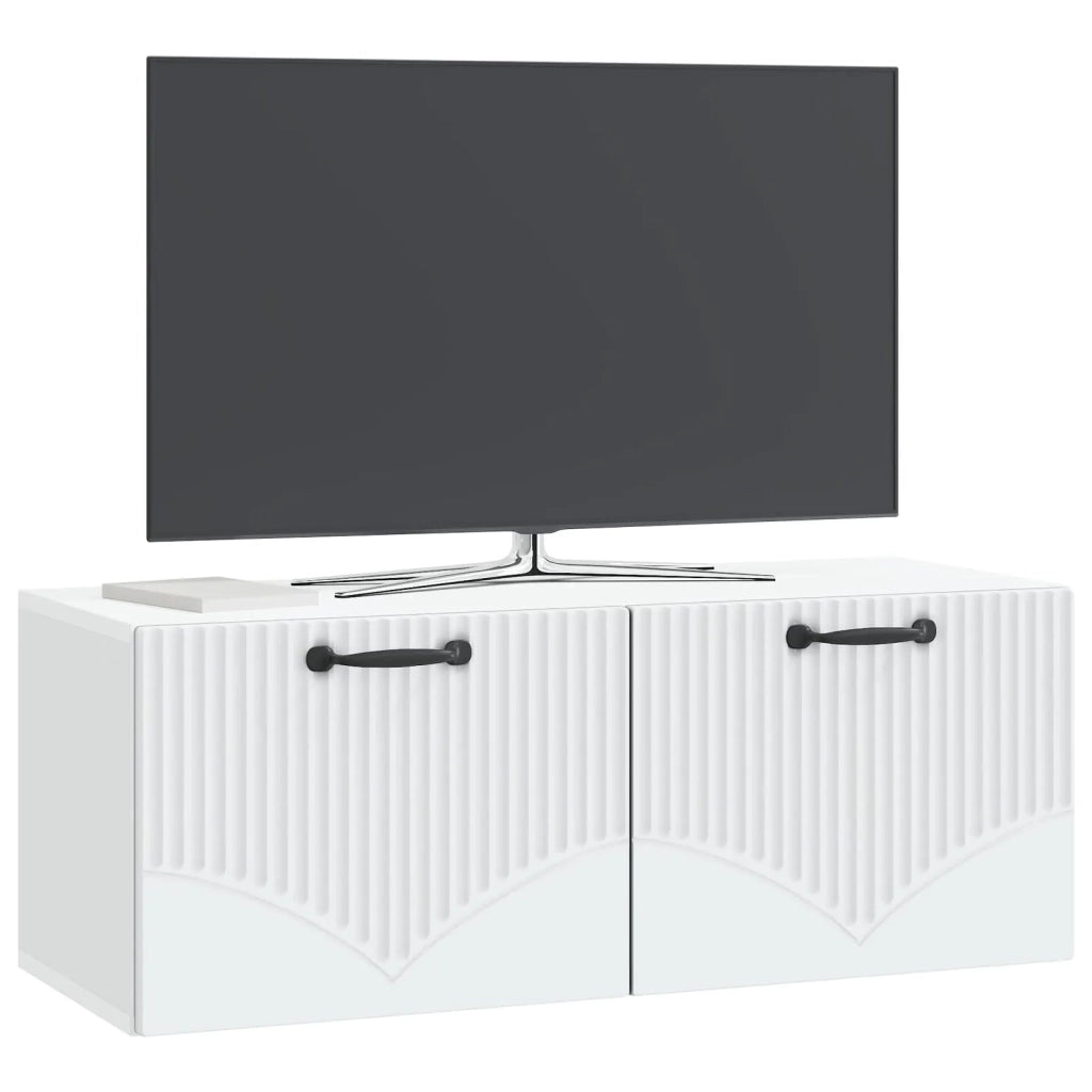 Mobile Porta TV da Muro Bianco 78,5 x 31 x 30 cm 899055