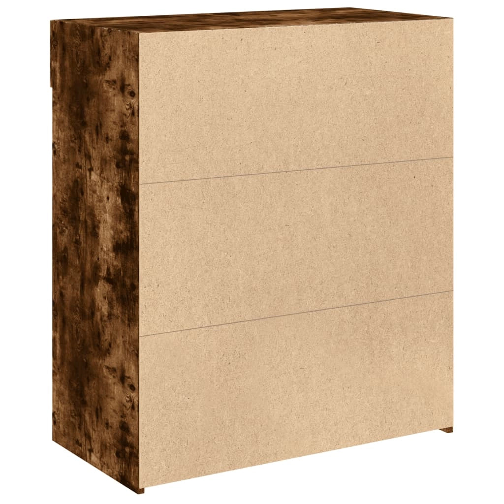 Buffet credenza cassettiera mobiletto mobile contenitore organizer cucina soggiorno salotto 80 x 42,5 x 93 cm legno ingegnerizzato marrone 02_0031115