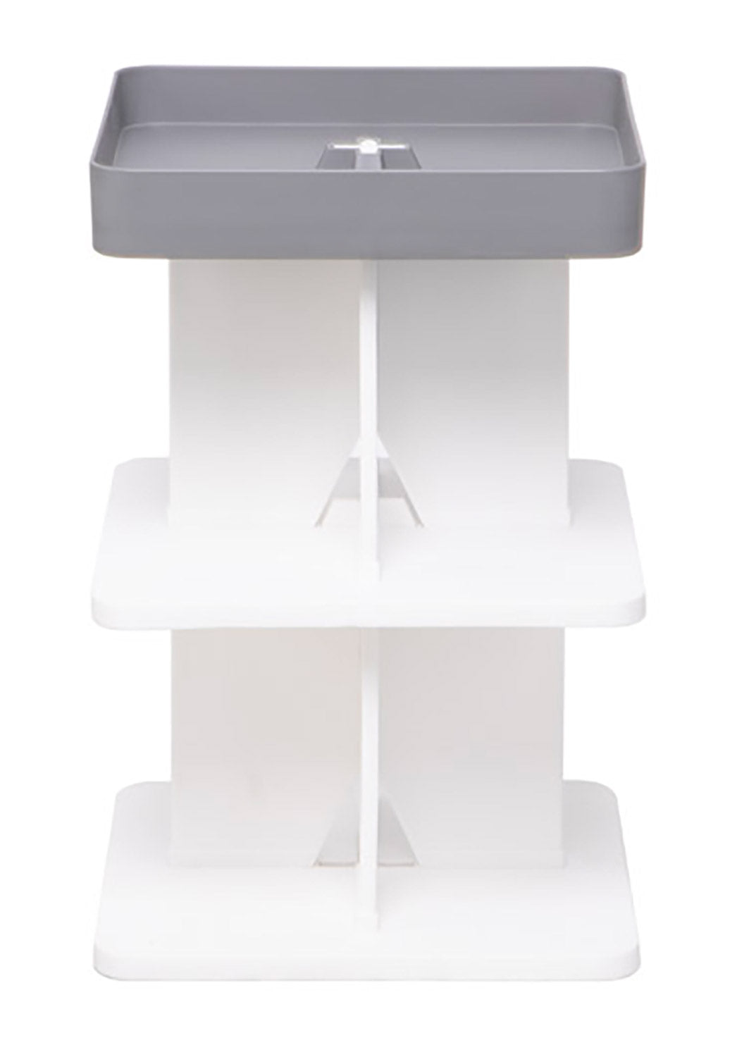 Tavolino Moderno 40x40x60,5 cm in Polipropilene Rigido Grigio