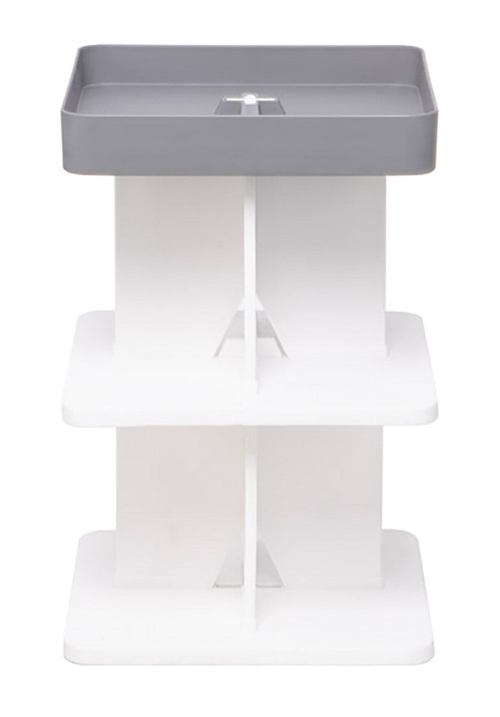 Tavolino Moderno 40x40x60,5 cm in Polipropilene Rigido Grigio