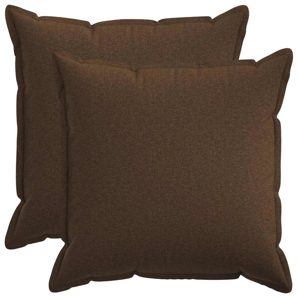 Cuscino con cuscino HOUTEN 2 pz Marrone Lino 935952