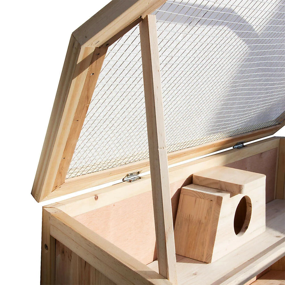 Gabbia grande per criceti piccoli roditori topi ratti fienile riparo in legno 16_0002557
