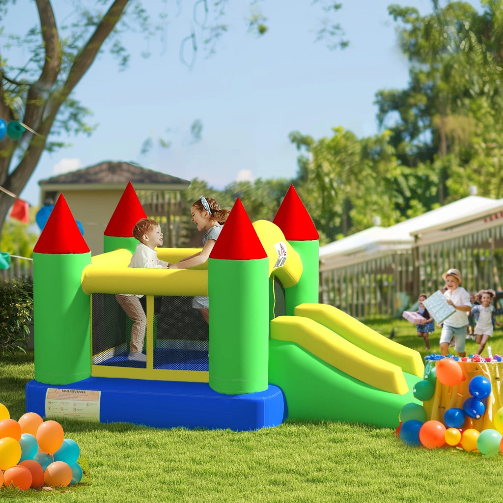 Casetta Gioco con Rutsche e Rete Sicurezza ¨C zephmum ¨C Verde 300x180x160cm