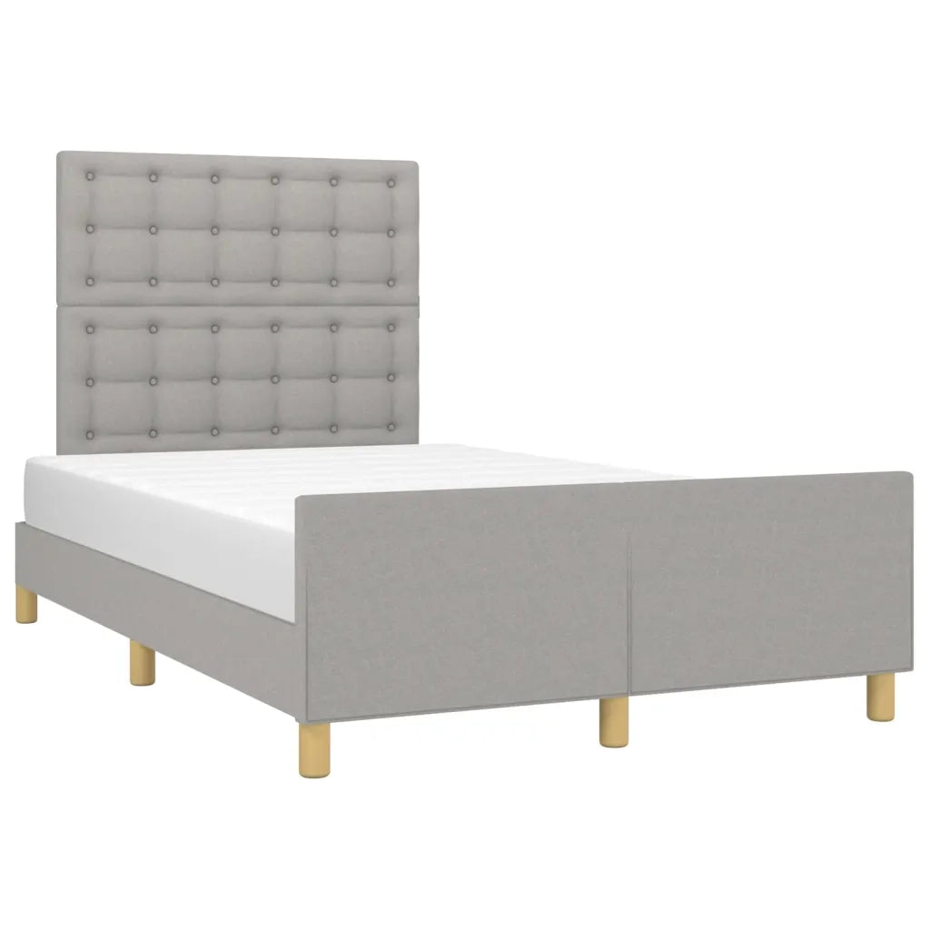 Giroletto senza Materasso Grigio Chiaro 120x200 cm Tessuto 3125365