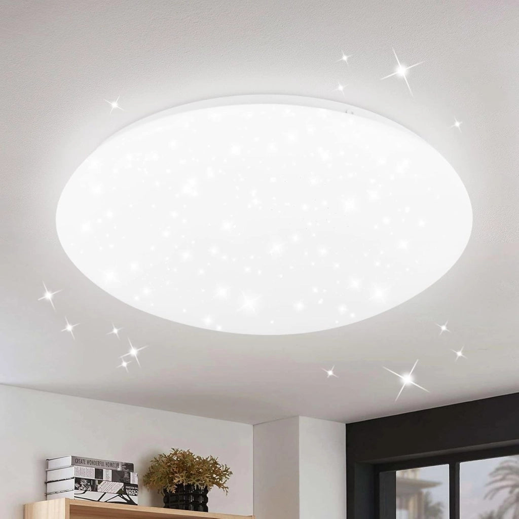 ZMH Lampada da soffitto plafoniera LED cielo stellato 30 cm rotonda 18W per camera letto cucina bagno