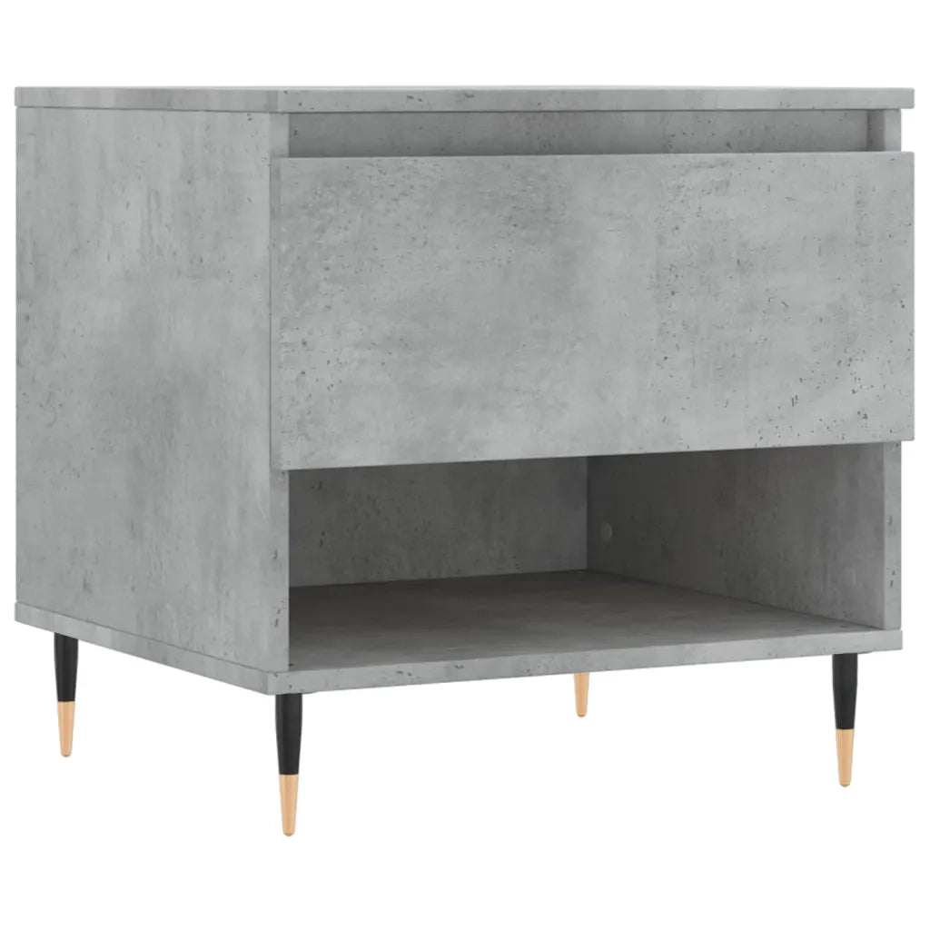 Tavolino da salotto | Tavolino da caff¨¨ | Tavolino da Soggiorno Grigio Cemento 50x46x50cm Legno Multistrato