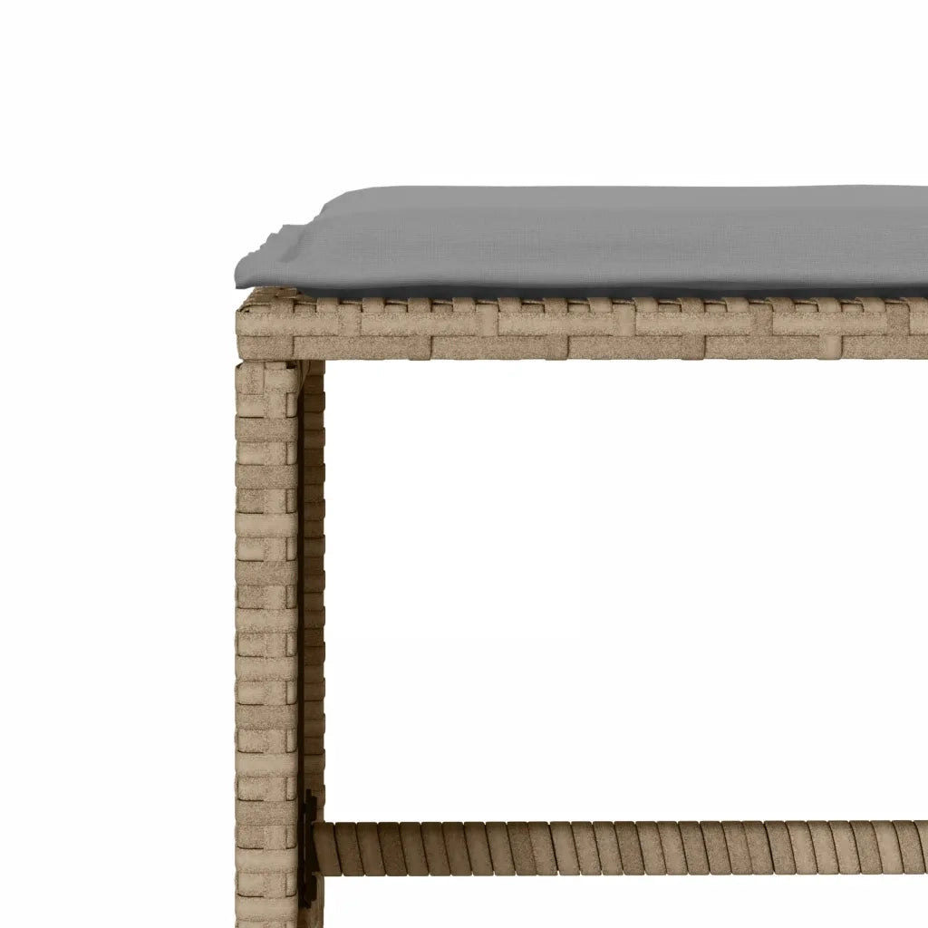 Set Divano da Giardino 6 pz con Cuscini Beige in Polyrattan 3213553