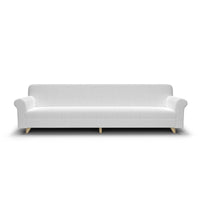 Copridivano Elasticizzato 4 Posti in Poliestere Bianco