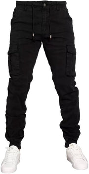 Cargobroek militare uomo - Pantaloni in cotone - Versatile - Con tasche laterali - Adattabile alla misura