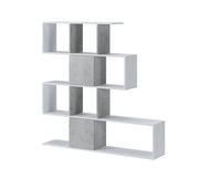 Biblioteca Budrio, Libreria 9 Ripiani, 93x28x142h cm Bianco