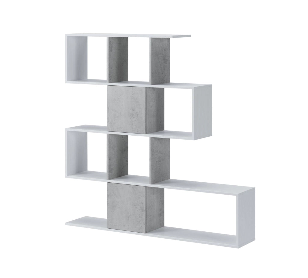 Biblioteca Budrio, Libreria 9 Ripiani, 93x28x142h cm Bianco