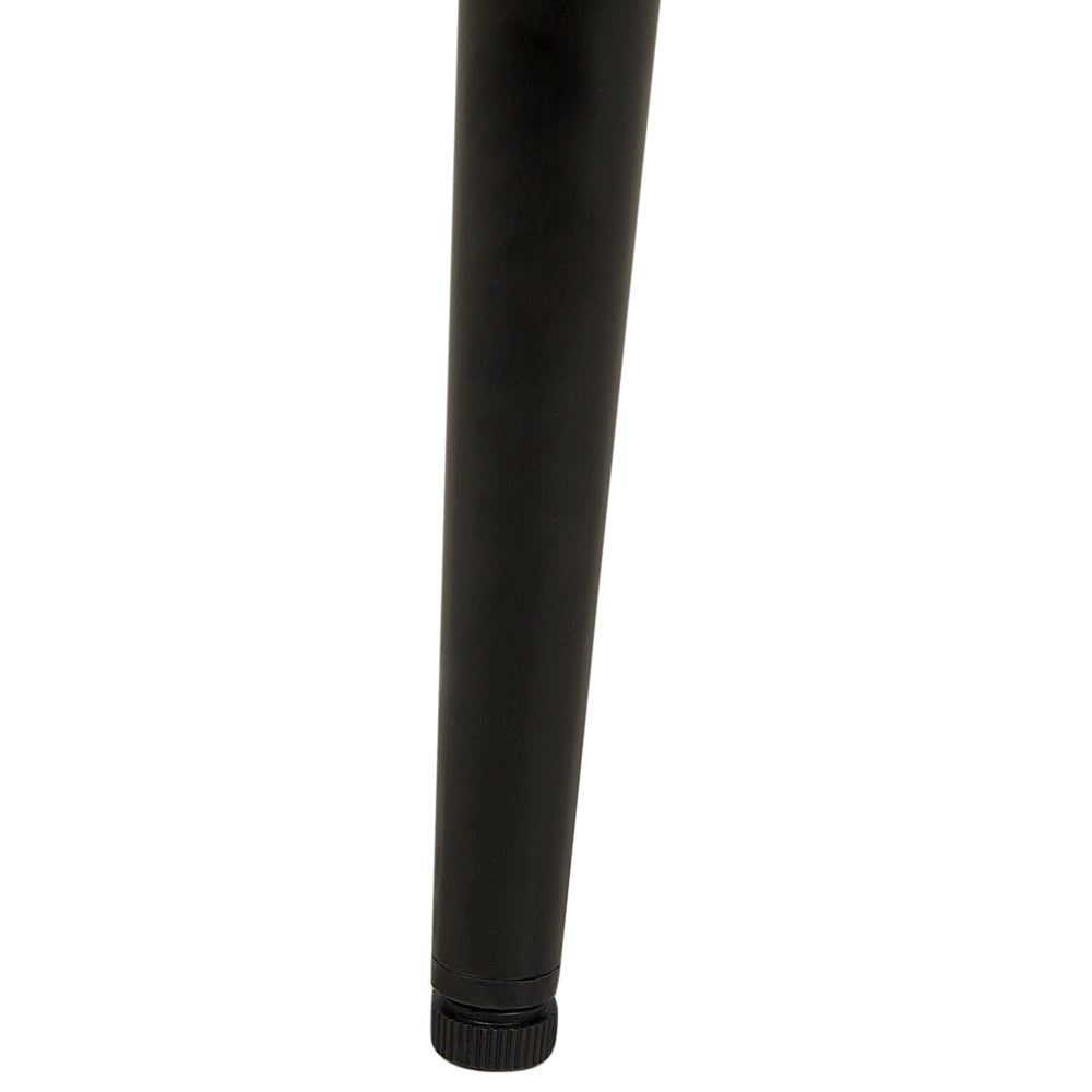 Set di 2 sedie da pranzo in tessuto bouclè bianco braccioli schienale intagliato gambe in metallo moderna industriale