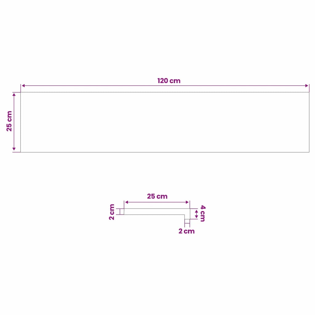Tappeti per scale 4 pz 120 x 25 x 2 cm Marrone Chiaro 3446201