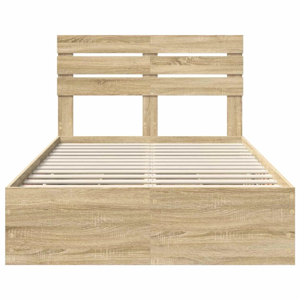 Struttura del letto con cassetto Rovere Sonoma 120 x 200 cm 3411515