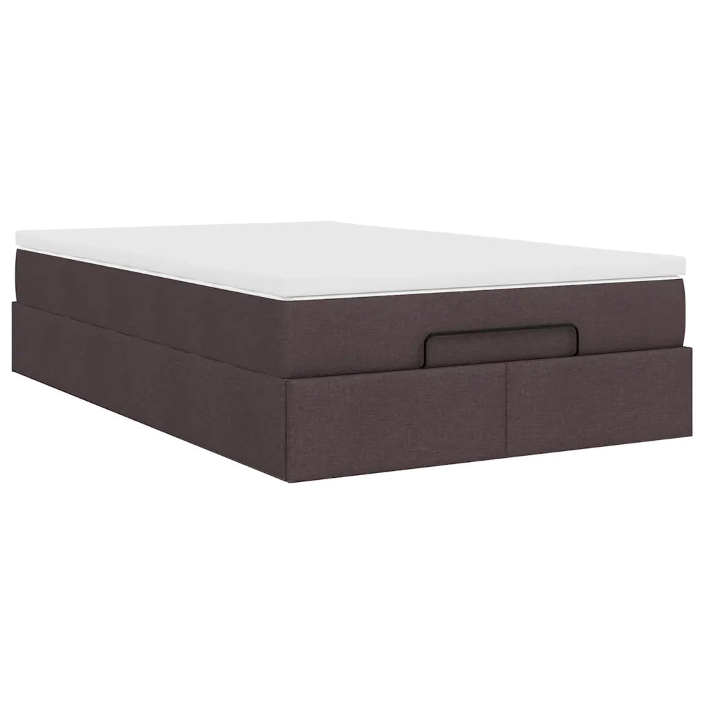 Struttura Letto Pouf con Materasso 120x200 cm in Tessuto 3311102