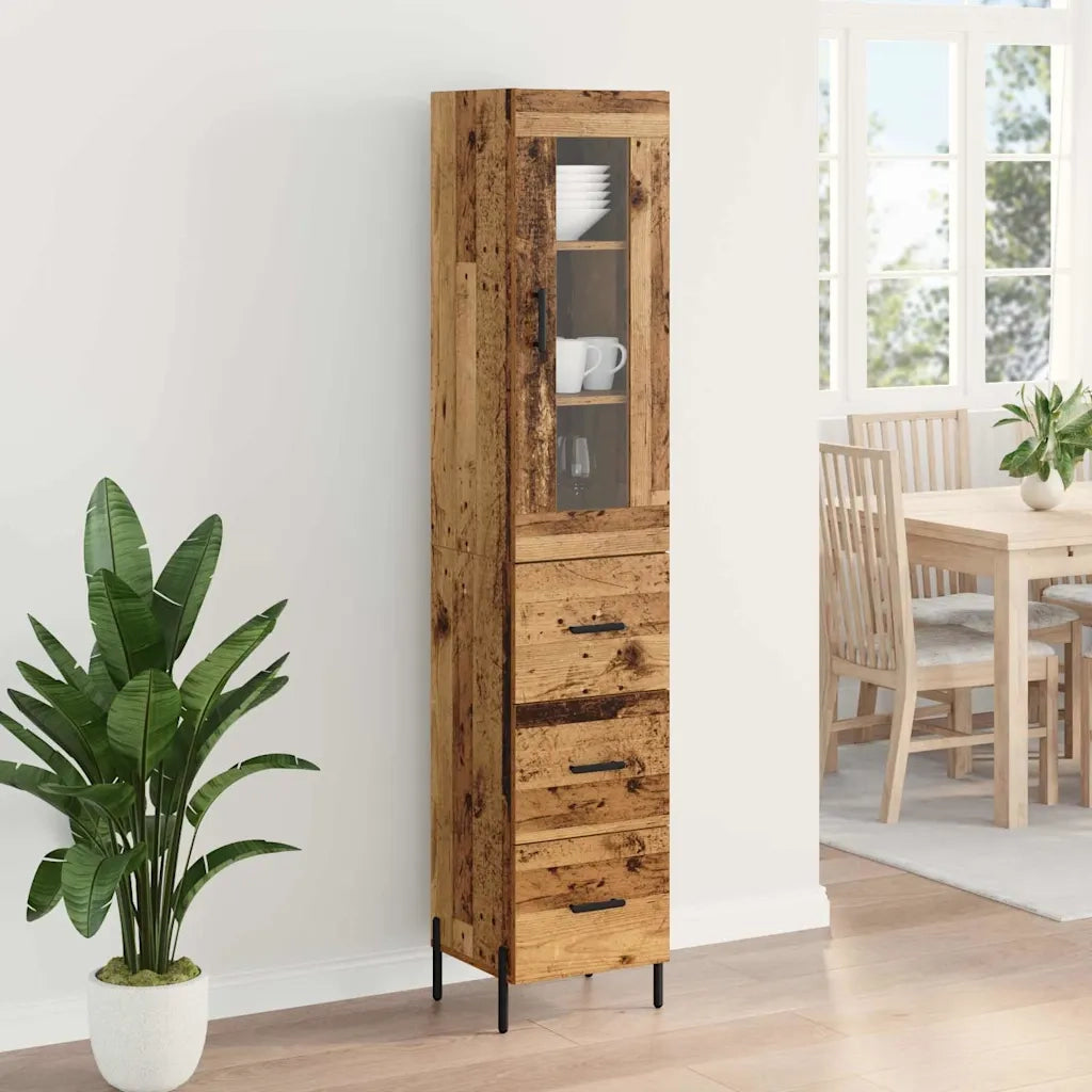 Credenza Legno vecchio 34,5 x 34 x 180 cm Legno multistrato