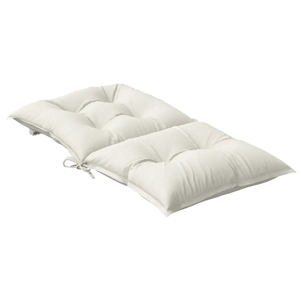 Cuscini Sedia Schiena Bassa 6 pz Crema MÃ©lange 100x50x7 Tessuto