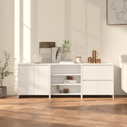 Credenze 3 pz Bianche in Legno Multistrato cod mxl 63107