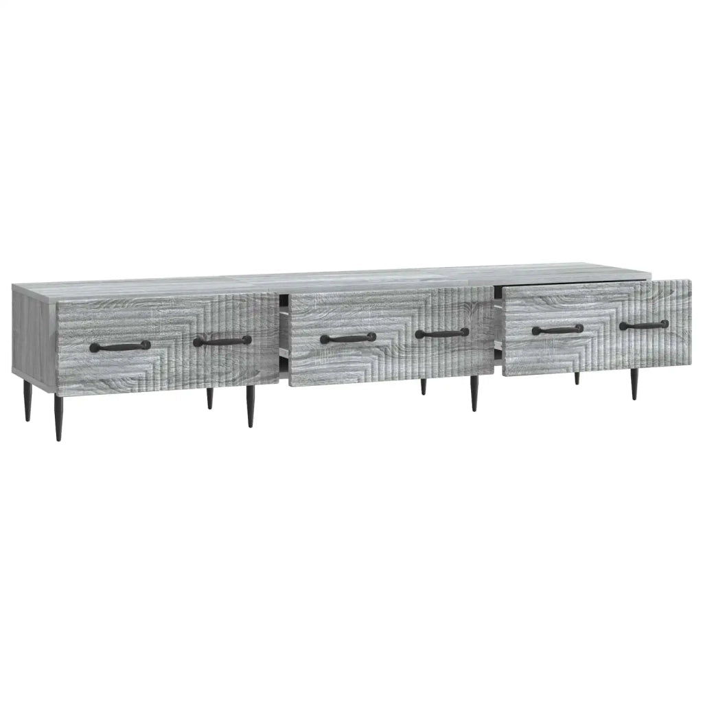 Mobile TV Grigio Sonoma 147 x 34,5 x 30 cm Legno ingegnerizzato 894941