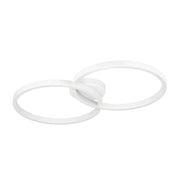 Plafoniera Minimal Amandolo Alluminio Bianco Luce Led Integrato 19,5W