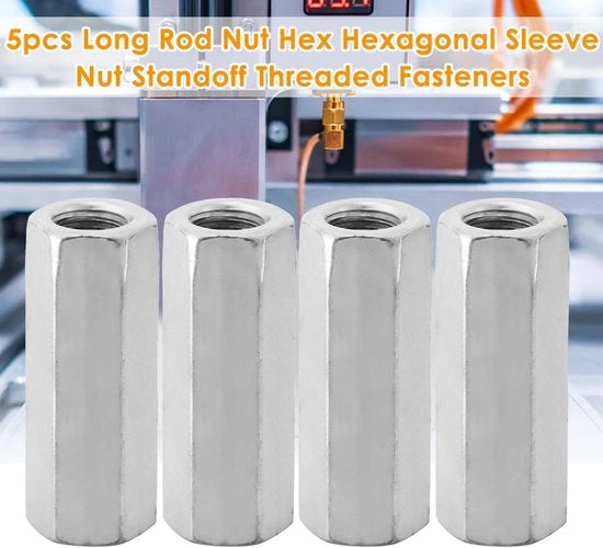 Connettori a sei punte in acciaio inossidabile - 5 pezzi - M12 x 50 - fissaggi corrosione-resistenti