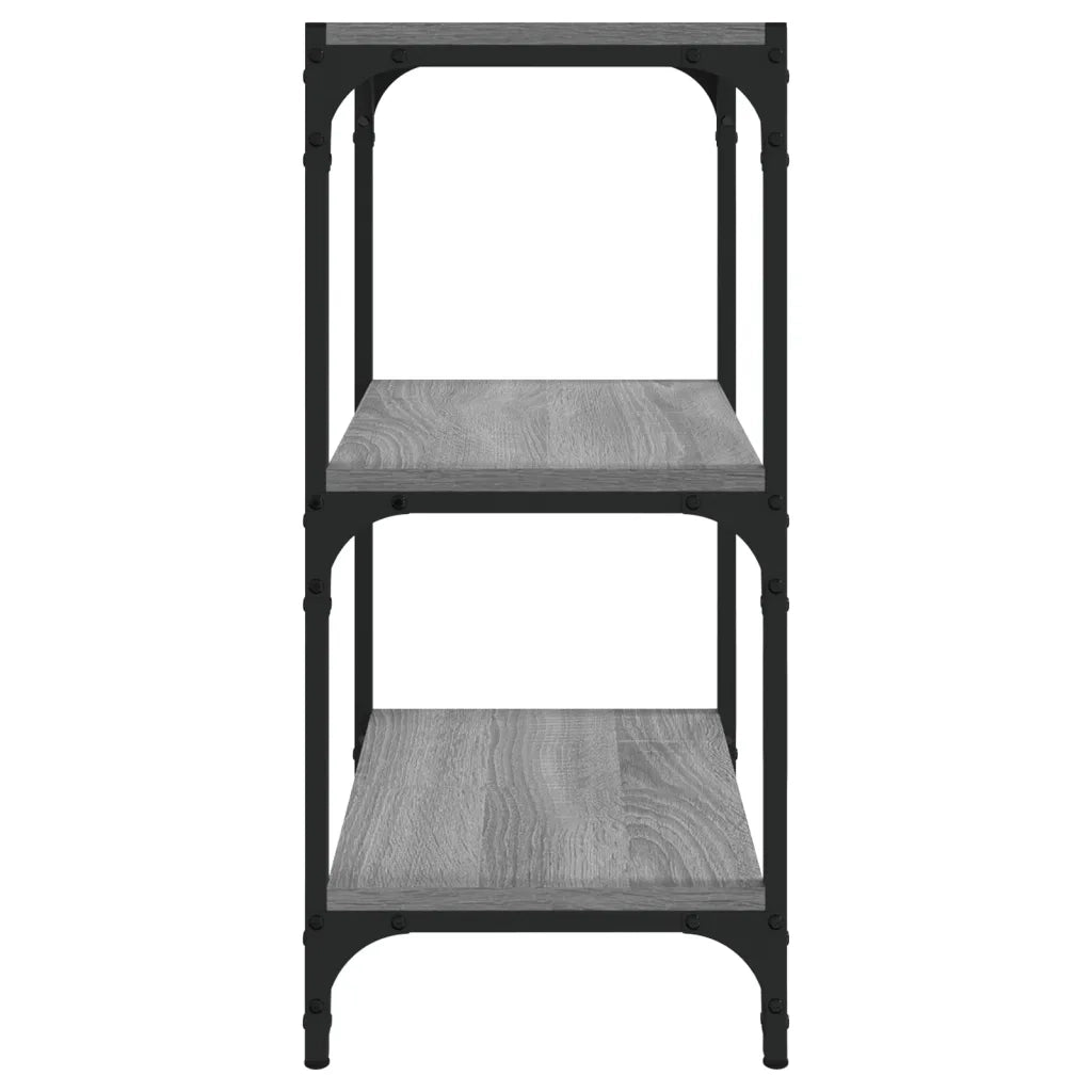 Libreria grigio sonoma 40x33x70,5cm Legno Multistrato e Acciaio 819310