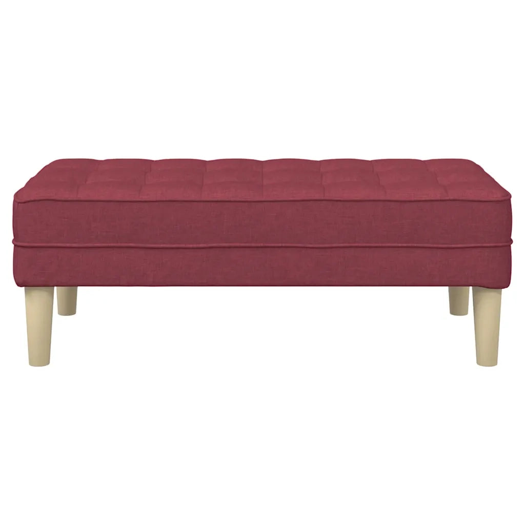 panchina con cuscino Rosso Vino 113 x 57 x 39 cm Tessuto 42001938
