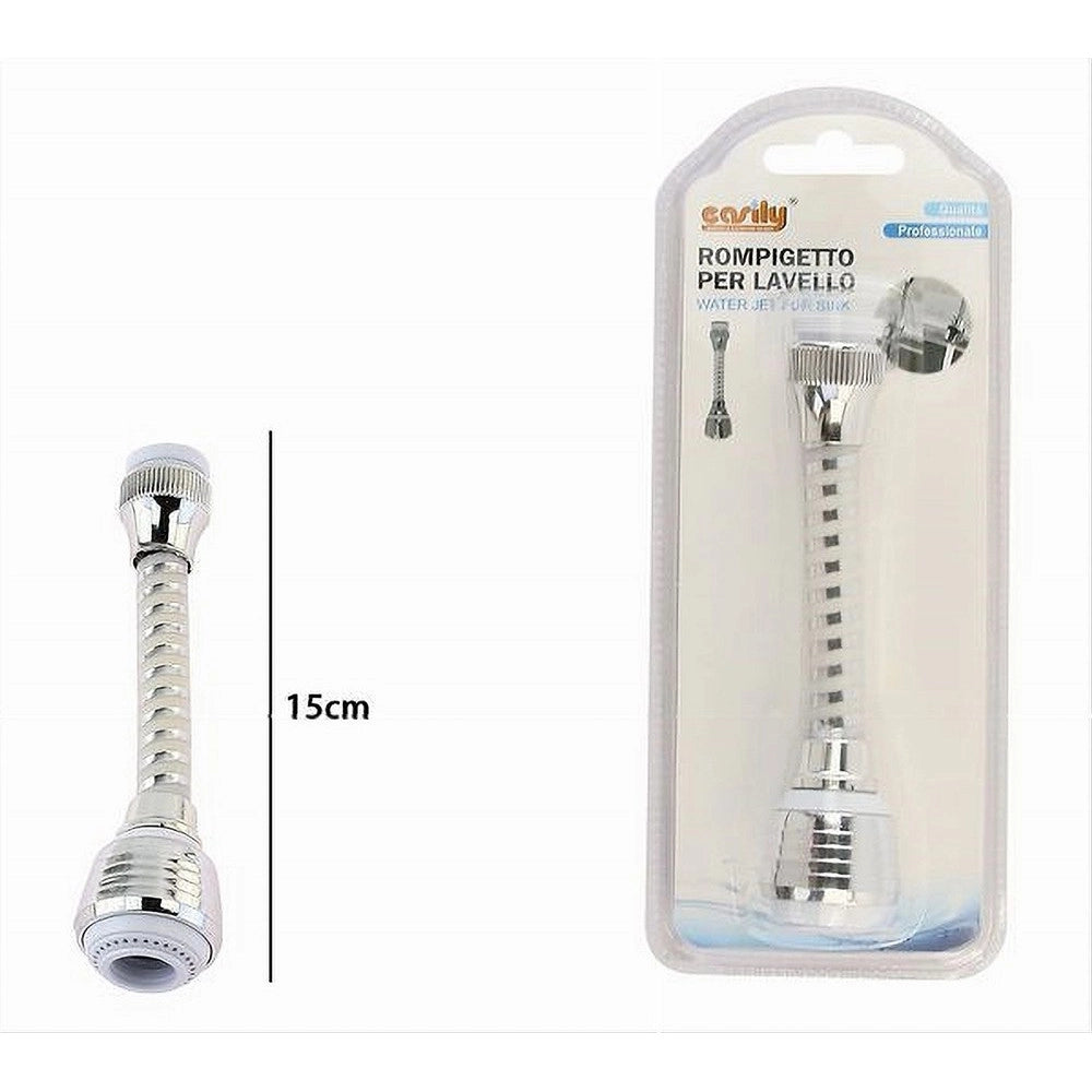 Trade Shop - Aeratore Rompigetto Lavello Rubinetto Doccetta Cromato Filtro Prolunga Snodo 87154 -