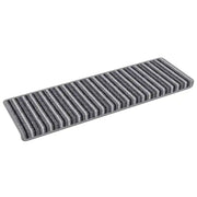 Tappetini per scale autoadesivi 15 pz | Gradini per Scale Grigio 65 x 21 x 4 cm