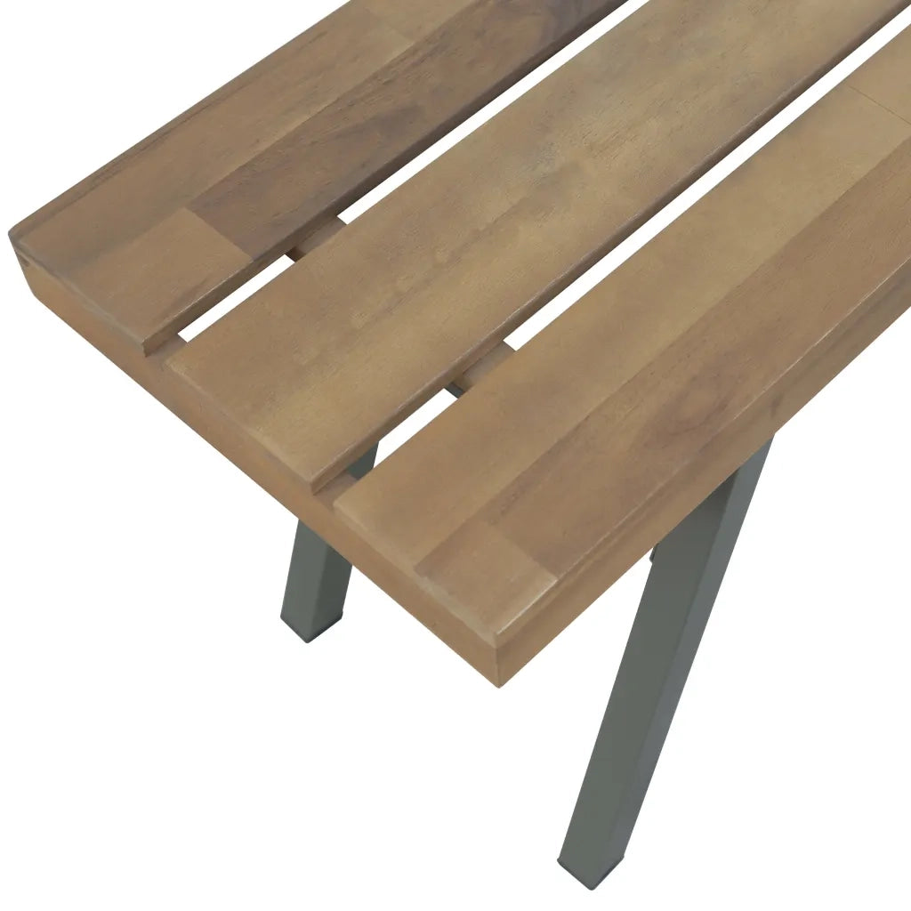 Panchina da Giardino 120 cm in Legno Massello d'Acacia 44252