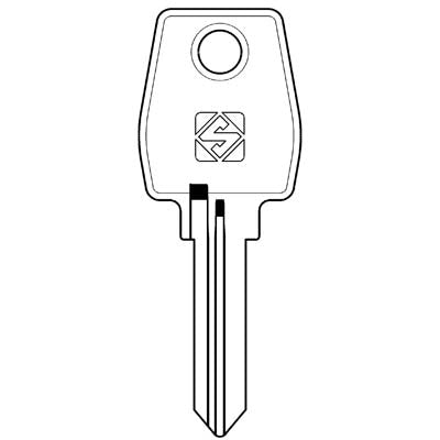 CHIAVE PIATTA EUROLOCKS EU11R SILCA - ACCIAIO NICHELATO- 10 pezzi