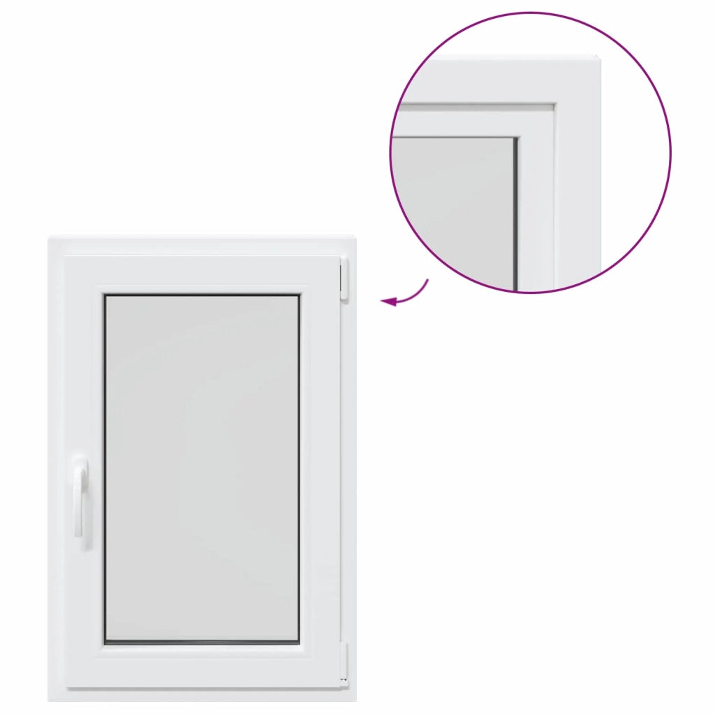 Finestra per Soffitta RISOR 60 x 90 cm PVC e Vetro Bianco CFW9310607