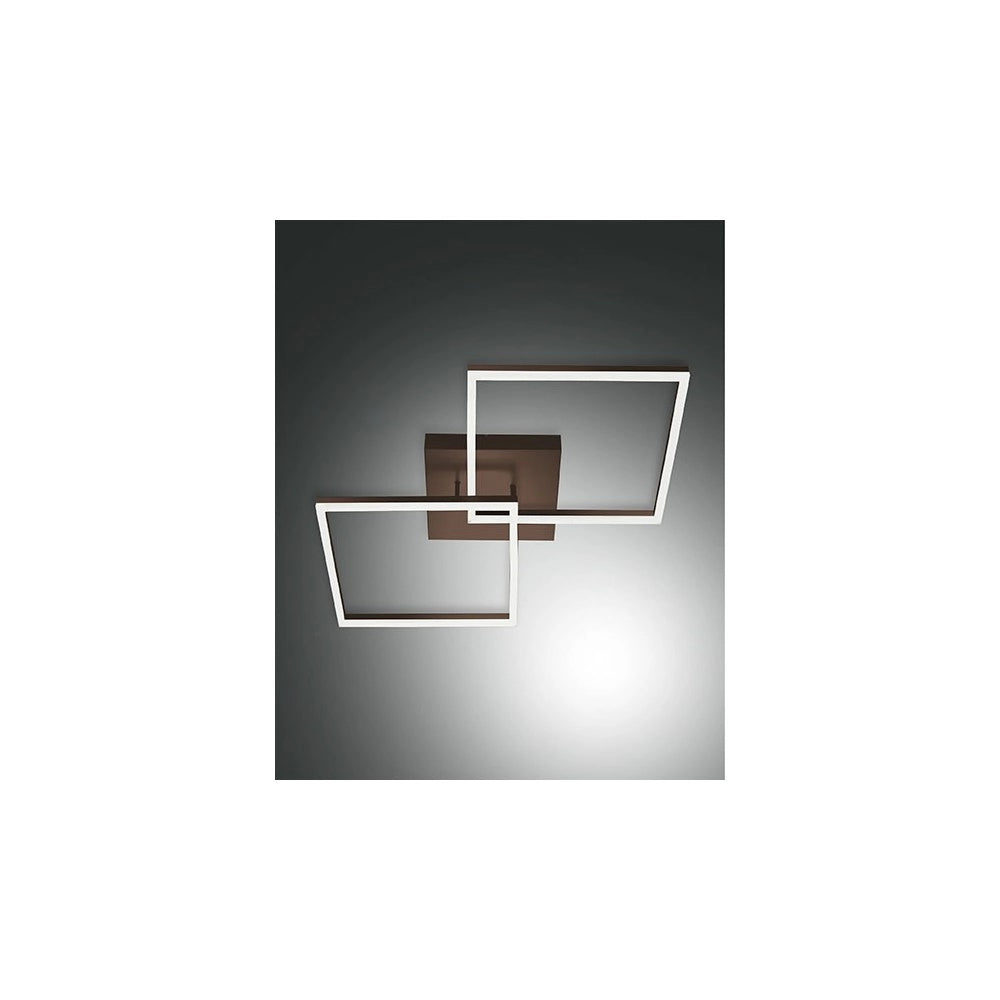 Plafoniera BARD a led moderna 52W Corten 3394-65-361 Fabas Luce