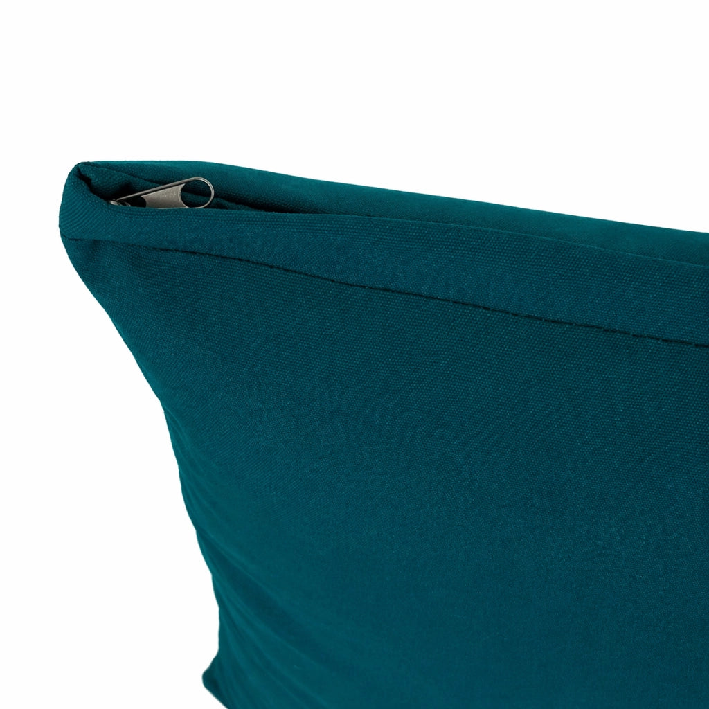 Cuscino decorativo 45x45 cm Sfoderabile in poliestere - Verde Petrolio