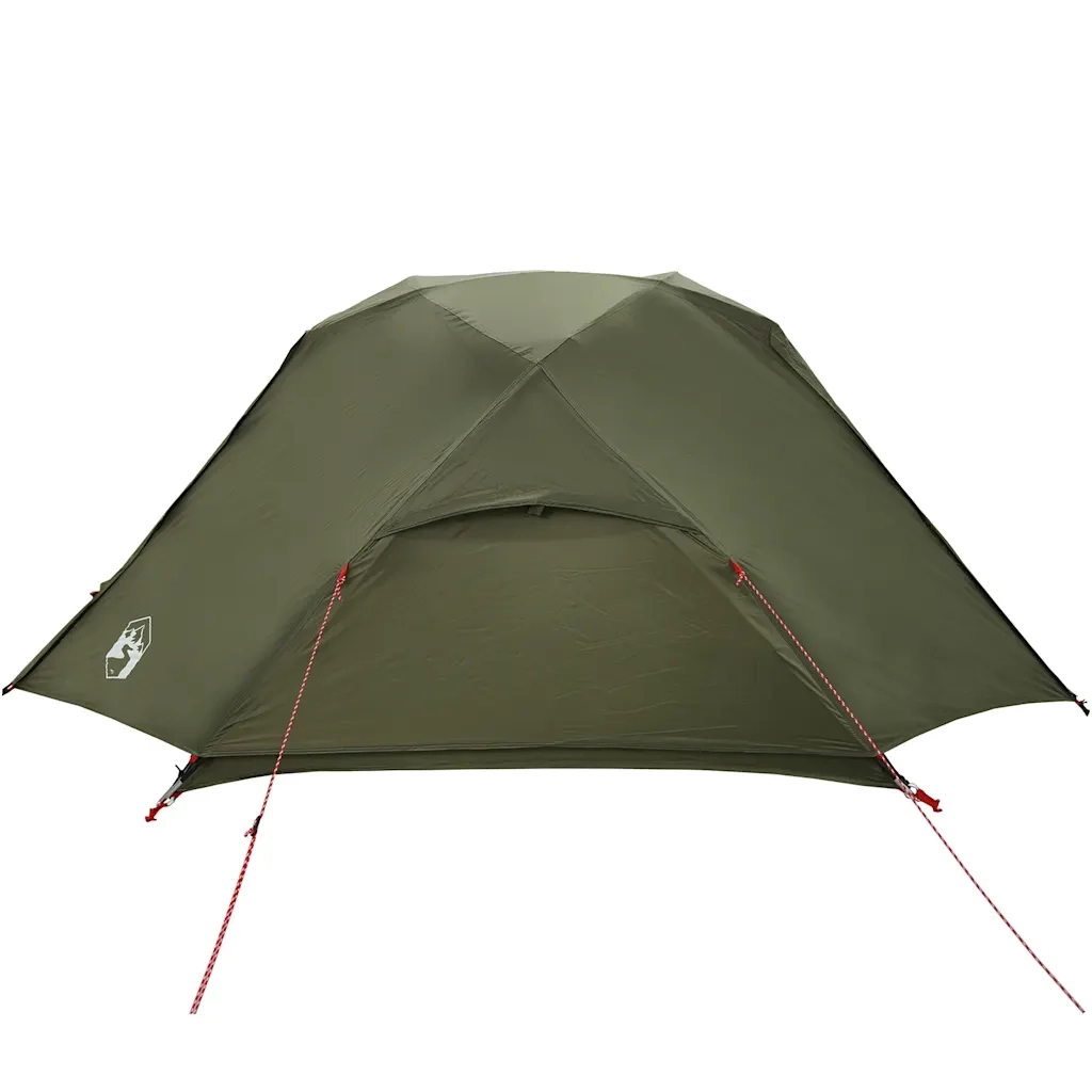 Tenda da Pesca per 5 Persone Verde Oliva Impermeabile 4100658