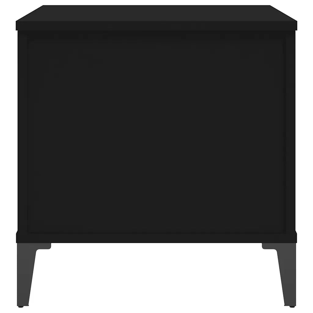 Tavolino da Salotto Nero 60x44,5x45 cm in Legno Multistrato cod mxl 15929