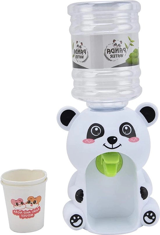 Dispensatore di acqua per bambini - Dispensatore di acqua rimovibile in forma di animale - Panda grande e carino .