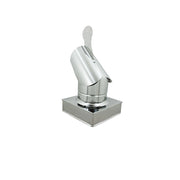 Fumaiolo gallo 40x40cm in acciaio inox base quadra