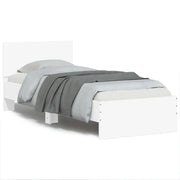 Giroletto con Testiera e LED Bianco 90x190 cmcod mxl 111136