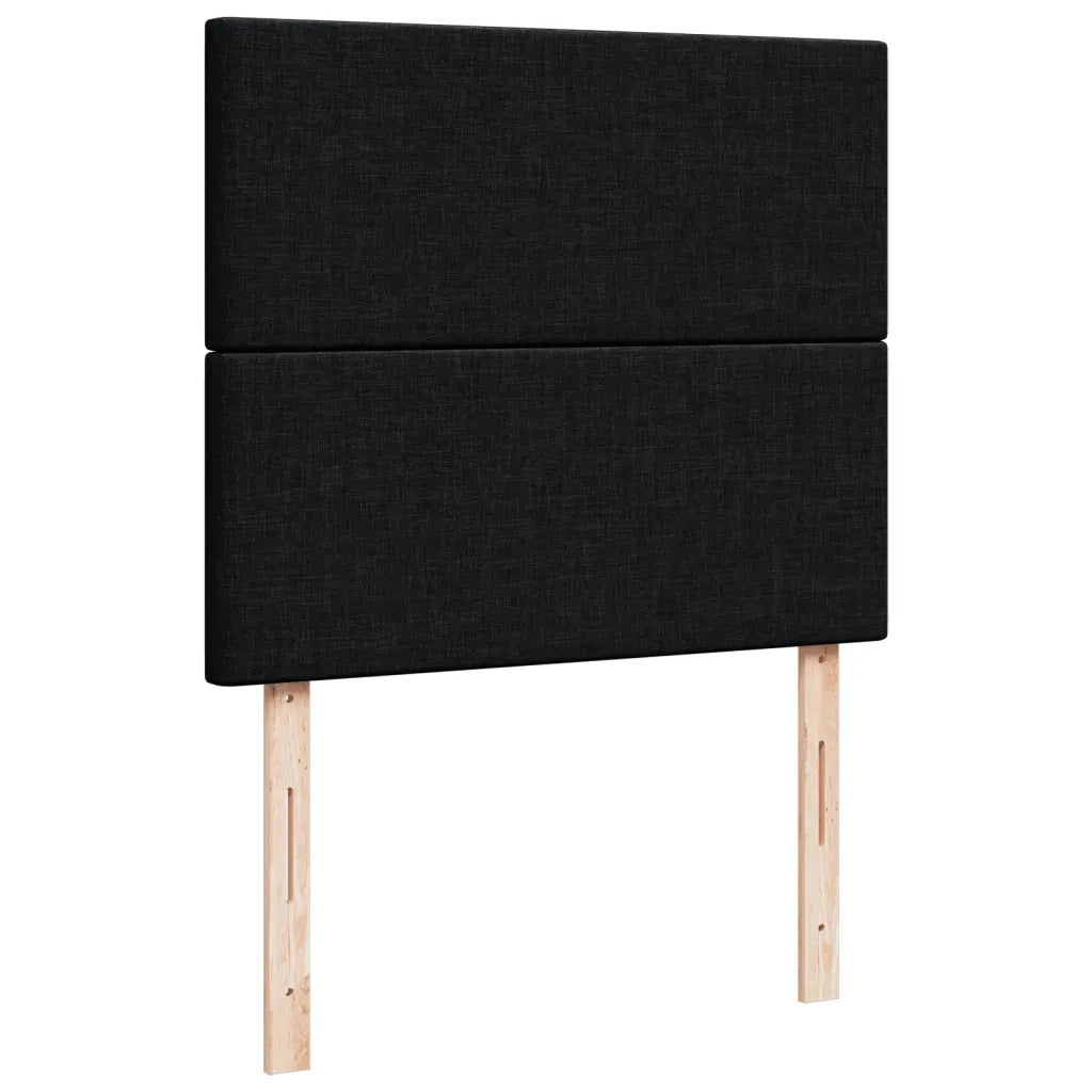 Giroletto a Molle con Materasso Nero 120x190 cm in Tessuto 3293514