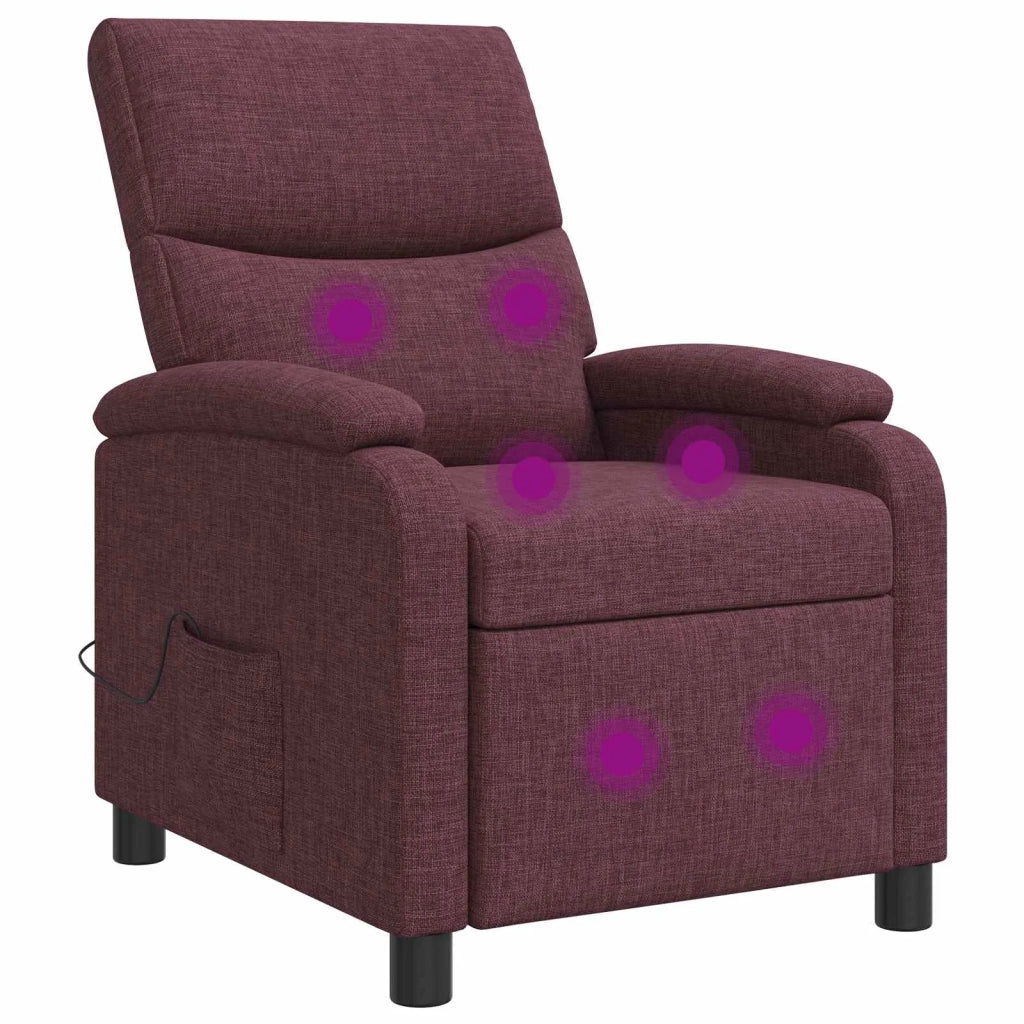 Divano Sedia-Poltrona Massaggiante Viola Tessuto 708299